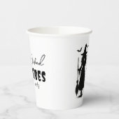 Black Witch Silhouette – "Wicked Vibes Only" - 紙コップ (左)