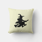 Black Witches on Yellow クッション (正面)