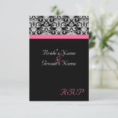 Black with Pink Passion 結婚's Matching RSVP (スタンド正面)