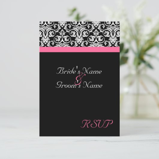 Black with Pink Passion 結婚's Matching RSVP (スタンド正面)