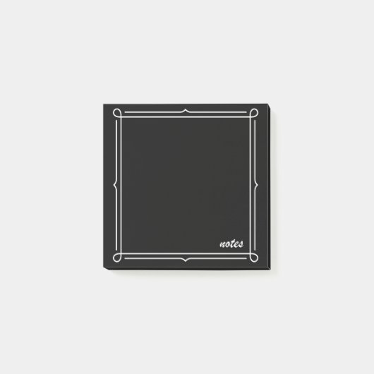 Black with white frame ポストイット (正面)