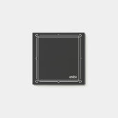 Black with white frame  ポストイット (正面)