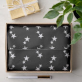 Black with white stars 薄葉紙 (ギフト)