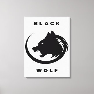 black wolf キャンバスプリント