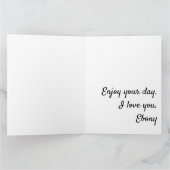 Black woman birthday card カード (内部)