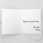 Black woman birthday card カード (内部)