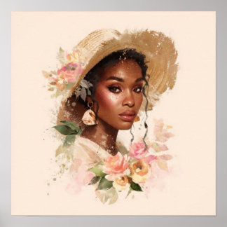 Black Woman Empowerment Art ポスター