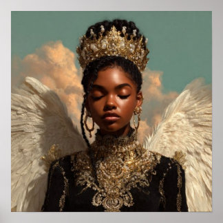 Black Woman Empowerment Art ポスター