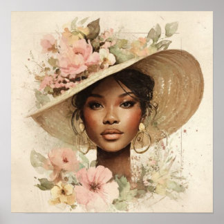 Black Woman Empowerment Art ポスター