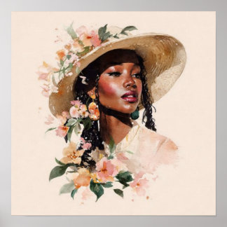 Black Woman Empowerment Art ポスター