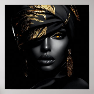 Black Woman Empowerment Art ポスター