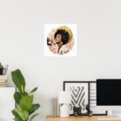 Black Woman Empowerment Art ポスター (ホームオフィス)