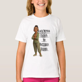 Black Woman Energy,Pixarstyle 3D Tシャツ