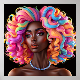 Black woman melanin sistas brown skin girls sista  ポスター