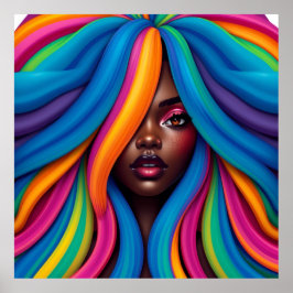 Black woman melanin sistas brown skin girls sista  ポスター