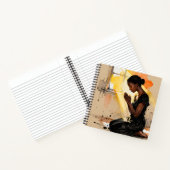 Black Woman Praying | Impasto Abstract Art ノートブック (内部)