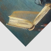 Black Woman Reading Vintage Painting 薄葉紙 (詳細)