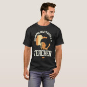 Black Woman Teacher Afro Retro Black History Month Tシャツ (正面フル)