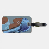 Black woman with durag artwork ラゲッジタグ (裏面横)