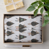 Black Women Dressed in Black Christmas Tree Party 薄葉紙 (ギフト)