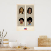 Black Women History Makers Icon Original Print ポスター (キッチン)