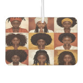 Black Women Praying Air Freshener カーエアーフレッシュナー (正面)