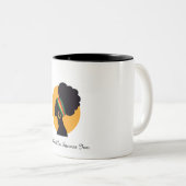 Black Women Reflecting ツートーンマグカップ (正面右)