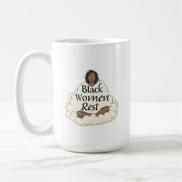 Black Women Rest コーヒーマグカップ