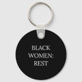 Black Women Rest Keychain キーホルダー (正面)