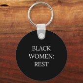 Black Women Rest Keychain キーホルダー (正面)