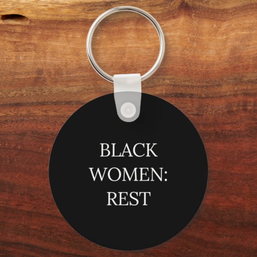 Black Women Rest Keychain キーホルダー (正面)
