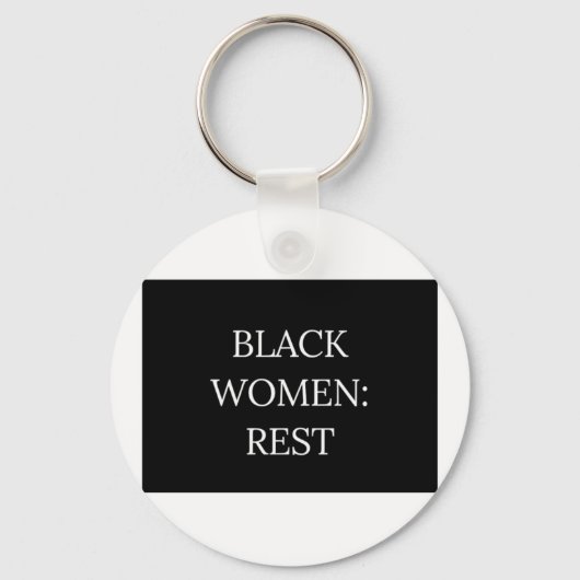 Black Women Rest Keychain キーホルダー (裏面)