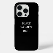 Black Women Rest Phone Case Case-Mate iPhoneケース (裏面)