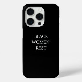 Black Women Rest Phone Case iPhone 15 Proケース