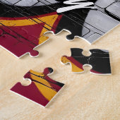 Black Women's Quote | City Skyline in Sunglasses ジグソーパズル (側面)