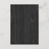 Black Wood & Whiteの結婚詳細情報 エンクロージャーカード (裏面)