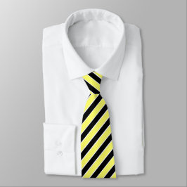 Black, Yellow and White Stripes necktie ネクタイ