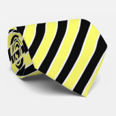 Black, Yellow and White Stripes necktie ネクタイ (ロール)