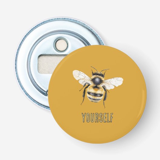 Black Yellow Bee Yourself 栓抜き (正面)