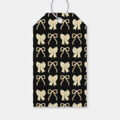 Black Yellow/GoldBow Horse Chinese New Year ギフトタグ (裏面)