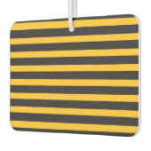 Black Yellow Horizontal Lines Geometric Bee Animal カーエアーフレッシュナー (左)