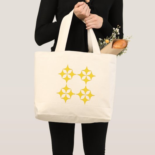 Black & Yellow Tote Bag ラージトートバッグ (正面(商品))