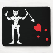 Blackbeardの海賊旗 マウスパッド (正面)