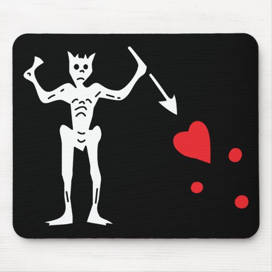 Blackbeardの海賊旗 マウスパッド (正面)