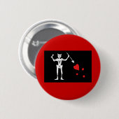 Blackbeardの海賊旗 缶バッジ (正面&裏面)