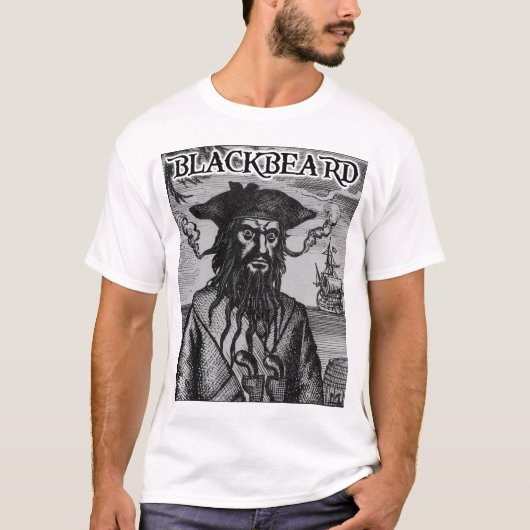 Blackbeard海賊ワイシャツ Tシャツ (正面)