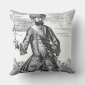 Blackbeard 「概要の歴史からの海賊、の クッション (裏面)
