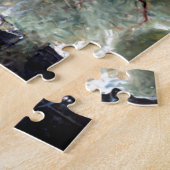 Blackbeard on Fire 幽霊のよく出る Pirateヴィンテージアート ジグソーパズル (側面)