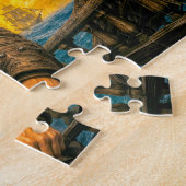 Blackbeard Pirate Storm Portrait ジグソーパズル (側面)