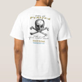 Blackbeard Pyratesの価値Tシャツのための探求 Tシャツ (裏面)